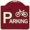 Signmission Bicycle Parking With Graphic Heavy-Gauge Aluminum Architectural Sign, 18" x 18", BU-1818-24325 A-DES-BU-1818-24325 - alternate 1